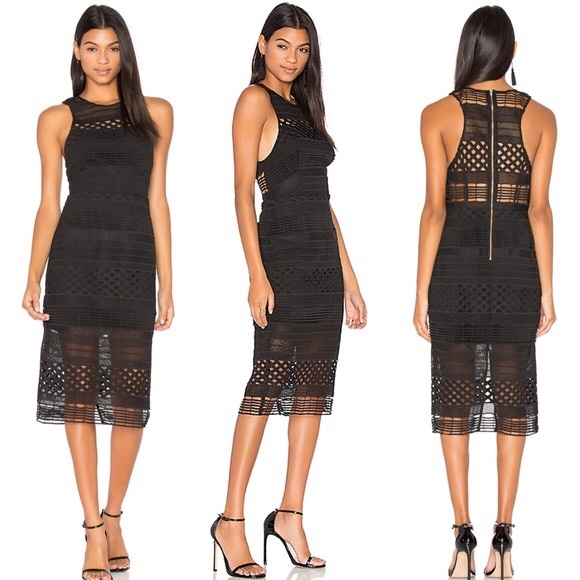 Stylestalker Dresses & Skirts - NWT Stylestalker Harper Midi in Noir